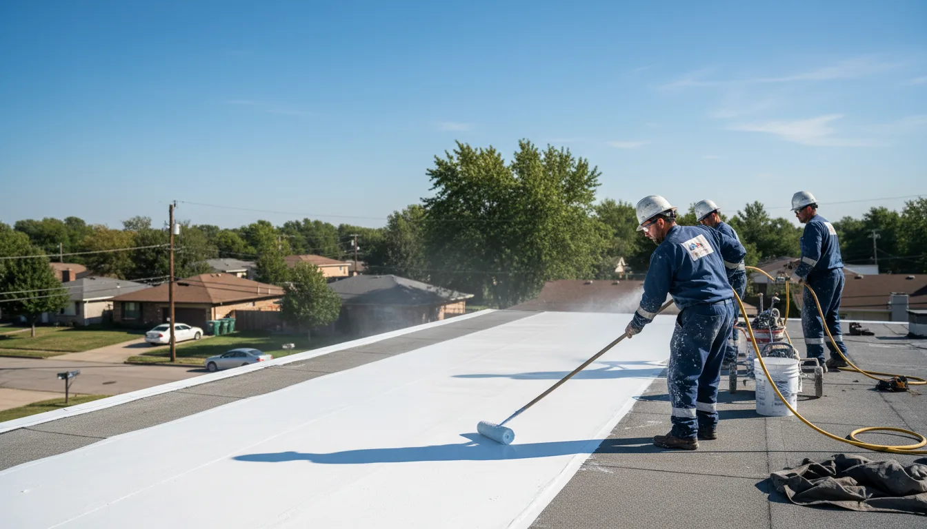 Commercial roof coating in Norman, AR near me